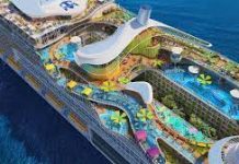 The biggest cruise ship ever sets out on its maiden journey