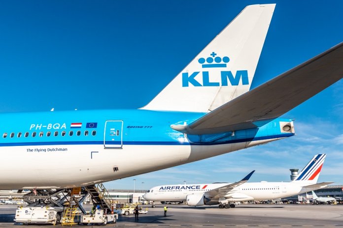 KLM-and-Air-France-aircraft-tails