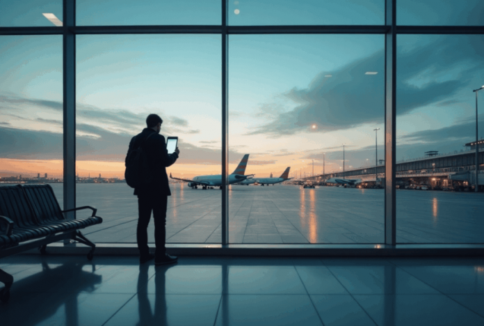 Tourists exploring destinations with AI-powered travel planning using Google Gemini